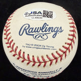 Mike McCormick 1967 NL CY Signed Cy Young Logo Stat Baseball JSA