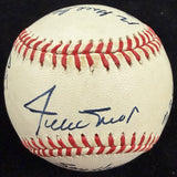 Willie Mays HOF 1979 Signed Stat Baseball Beckett BAS LOA