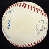 Joe DiMaggio HOF 55 Signed Baseball JSA LOA