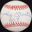 Mickey Mantle No. 7 Signed Baseball Upper Deck Hologram UDA
