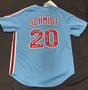 Mike Schmidt Full Name Signed Phillies Mitchell Ness Stat Jersey JSA Witness