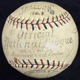 Babe Ruth Lou Gehrig Signed 1930 Yankees Braves Signed Baseball JSA LOA