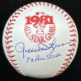 Rollie Fingers 7x All Star Signed 1981 ASG Logo Baseball JSA