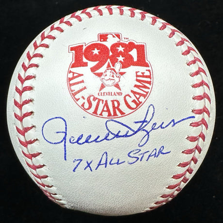 Rollie Fingers 7x All Star Signed 1981 ASG Logo Baseball JSA