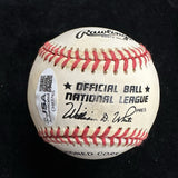 Vada Pinson Signed Baseball JSA