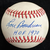 Lou Boudreau HOF 1970 Signed Baseball JSA