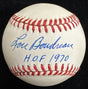 Lou Boudreau HOF 1970 Signed Baseball JSA