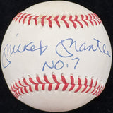 Mickey Mantle No. 7 Signed Baseball PSA/DNA LOA