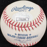 John Hannah HOF 91 Signed Baseball JSA
