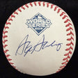 Stephen Strasburg Signed 2019 World Series Logo Baseball MLB Holo Fanatics
