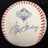 Stephen Strasburg Signed 2019 World Series Logo Baseball MLB Holo Fanatics