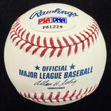 Ernie Banks HOF 77 Signed Baseball PSA/DNA LOA