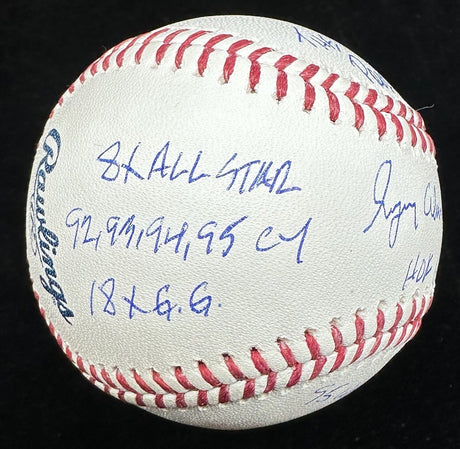 Gregory Alan Greg Maddux HOF Full Name Signed Stat Baseball JSA LOA