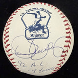 Dennis Eckersley 92 AL Cy Young Signed Cy Young Logo Baseball Tristar MLB Holo