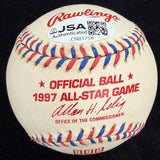 David Cone Signed 1997 All Star Game Logo Baseball JSA