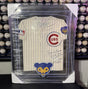 Ernie Banks HOF 77 MVP Signed Authentic Cubs Mitchell Ness Framed Jersey
