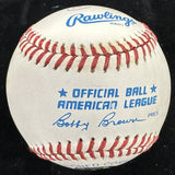 Mickey Mantle  3’s Tom Catal (The Que*r) Signed Baseball JSA LOA