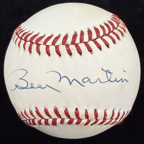 Billy Martin Signed Baseball PSA/DNA LOA