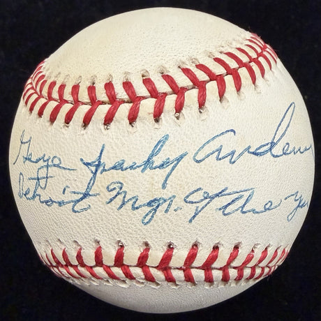 George Sparky Anderson Detroit Tigers Manager Of Year Signed Baseball JSA