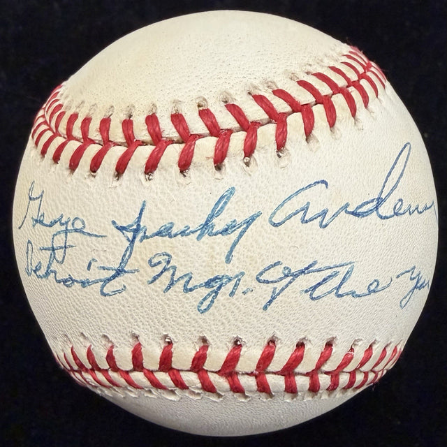 George Sparky Anderson Detroit Tigers Manager Of Year Signed Baseball JSA