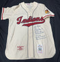Lou Boudreau Signed Authentic Cleveland Indians Mitchell Ness Stat Jersey PSA 