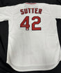 Bruce Sutter HOF 2006 Signed Cardinals Majestic Replica Jersey JSA