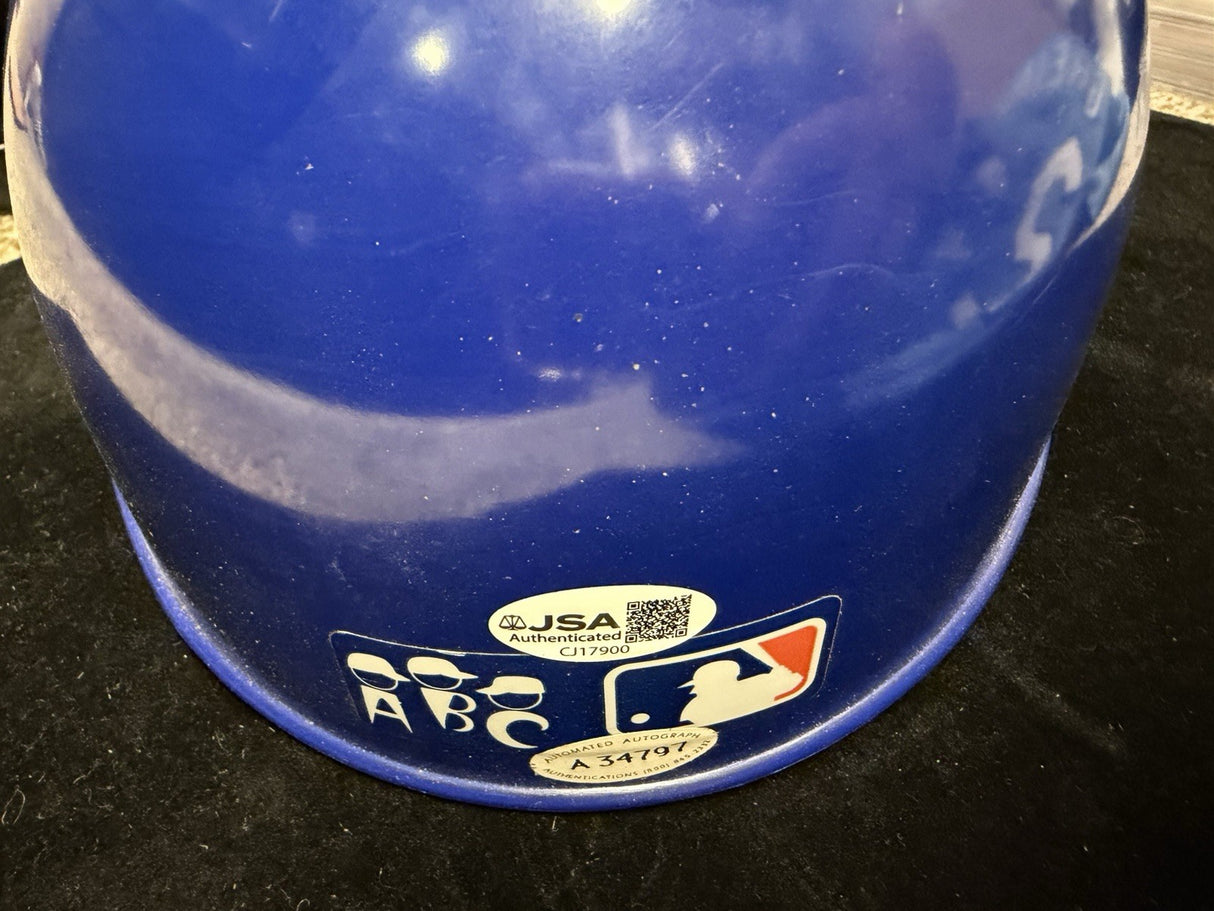 Mike Piazza Signed Authentic Diamond Collections Dodgers Batting Helmet JSA