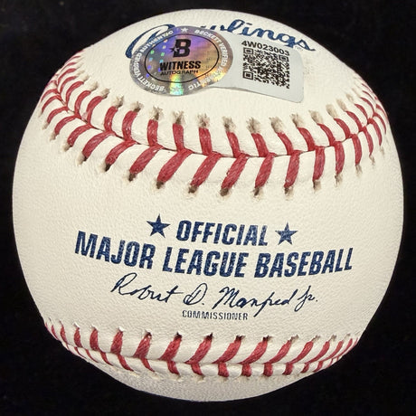 Eddie Clarence Murray Hall Of Fame 2003 Signed Full Name Baseball Beckett 