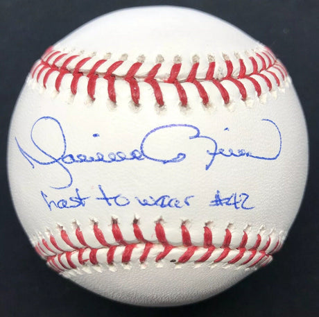 Mariano Rivera Last To Wear #42 Signed Baseball PSA/DNA LOA Graded 9.5 HOF