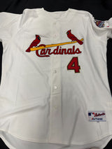 Yadier Molina Signed Authentic Cardinals 07 Ring Ceremony Opening Day Jersey BAS