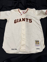 Willie Mays Signed Authentic New York Giants M&N Jersey PSA/DNA LOA