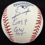 Edgar Renteria GM 7 GW Hit Signed 1997 World Series Logo Baseball BAS Witness