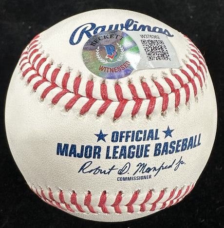 Sandy Koufax 63, 65 WS MVP Signed Baseball Beckett Witness Hologram BAS