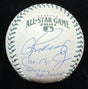 Alex Rodriguez Cal Ripken Jr. Dual-Signed 2001 All Star Game Logo Baseball JSA