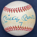 Mickey Mantle 7 Signed Baseball JSA LOA