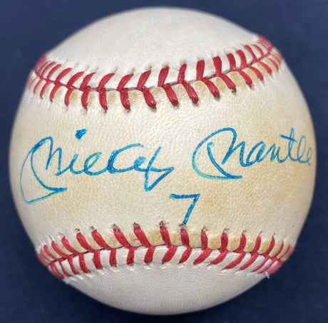 Mickey Mantle 7 Signed Baseball JSA LOA