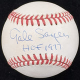 Gale Sayers HOF 1977 Signed Baseball JSA