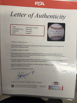Lawrence Peter Yogi Berra Full Name HOF 1972 Signed Baseball PSA/DNA LOA