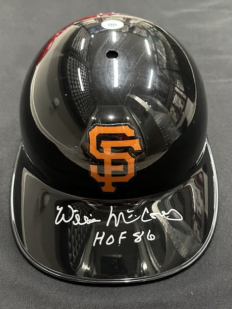 Willie McCovey HOF 86 Signed Authentic Giants Rawlings Batting Helmet MLB Holo