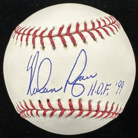 Nolan Ryan HOF 99 Signed Baseball Ryan Foundation Holo 