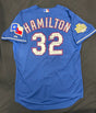 Josh Hamilton 10 AL MVP Signed Texas Rangers Authentic Blue Road Stat Jersey BAS