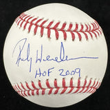 Rickey Henderson HOF 2009 Signed Baseball JSA Witness