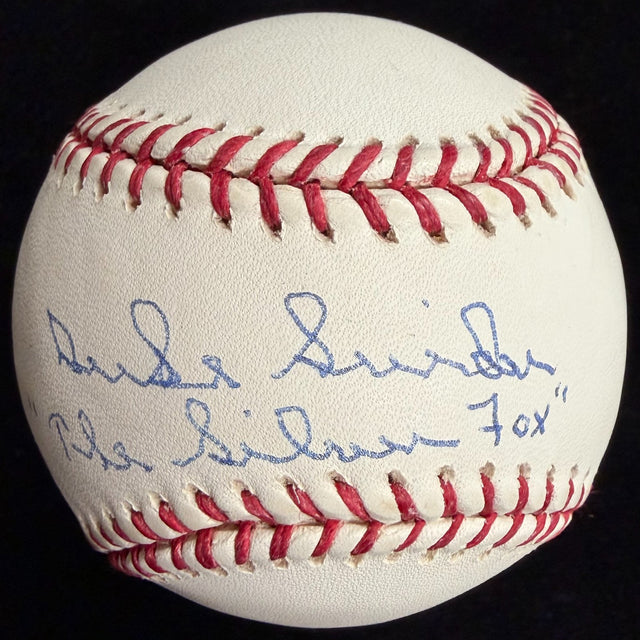 Duke Snider The Silver Fox Signed Baseball JSA