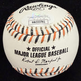 Juan Marichal HOF 83 Signed Giants Team Stitch Logo Baseball JSA Witness