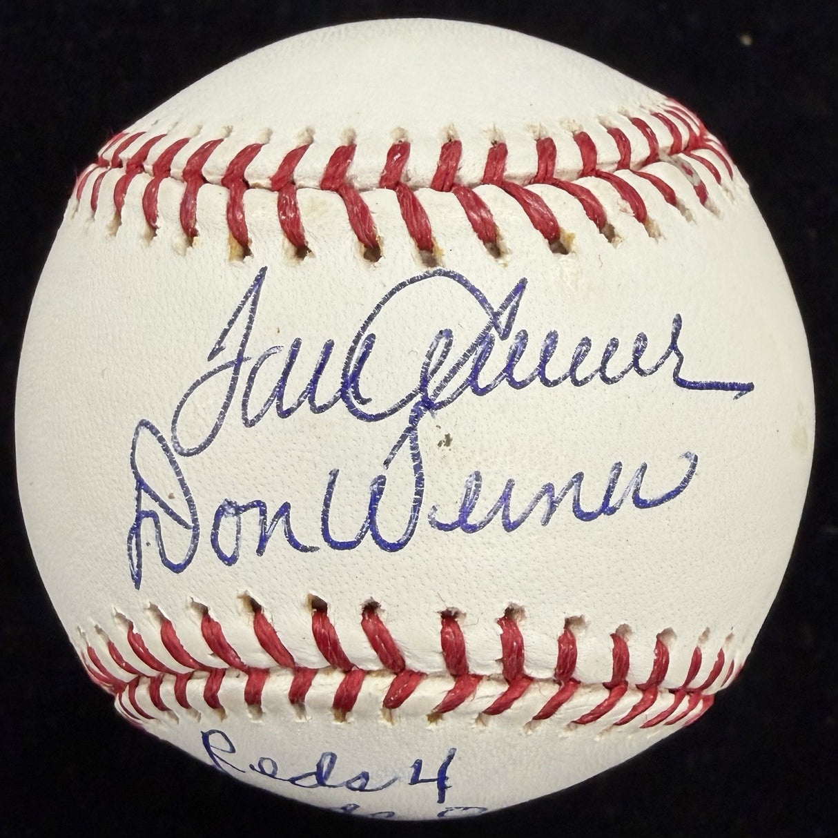 Tom Seaver Don Werner Reds 4 Cards 0 Dual Signed Baseball PSA/DNA No Hitter