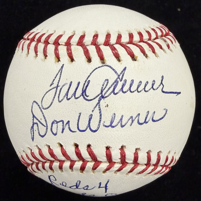 Tom Seaver Don Werner Reds 4 Cards 0 Dual Signed Baseball PSA/DNA No Hitter