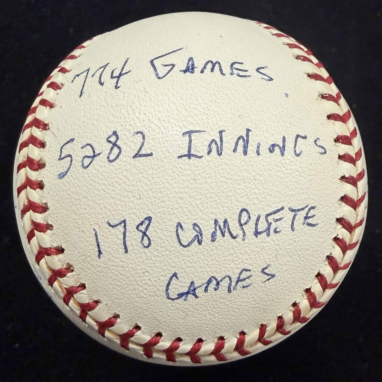 Don Sutton Signed Reggie Jackson Stat Baseball Complete Box Bag Cert