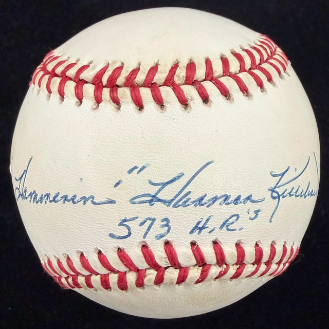 Hammerin’ Harmon Killebrew 573 HRs Signed Baseball JSA