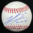 Michael Harris Jr. 22 NL ROY Signed Baseball JSA