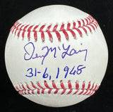 Denny McLain 31-6, 1968 Signed Baseball JSA